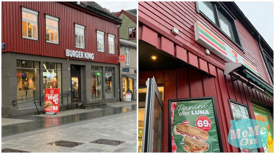 最北的漢堡王和 7-Eleven（Strandtorget Tromsø分店）